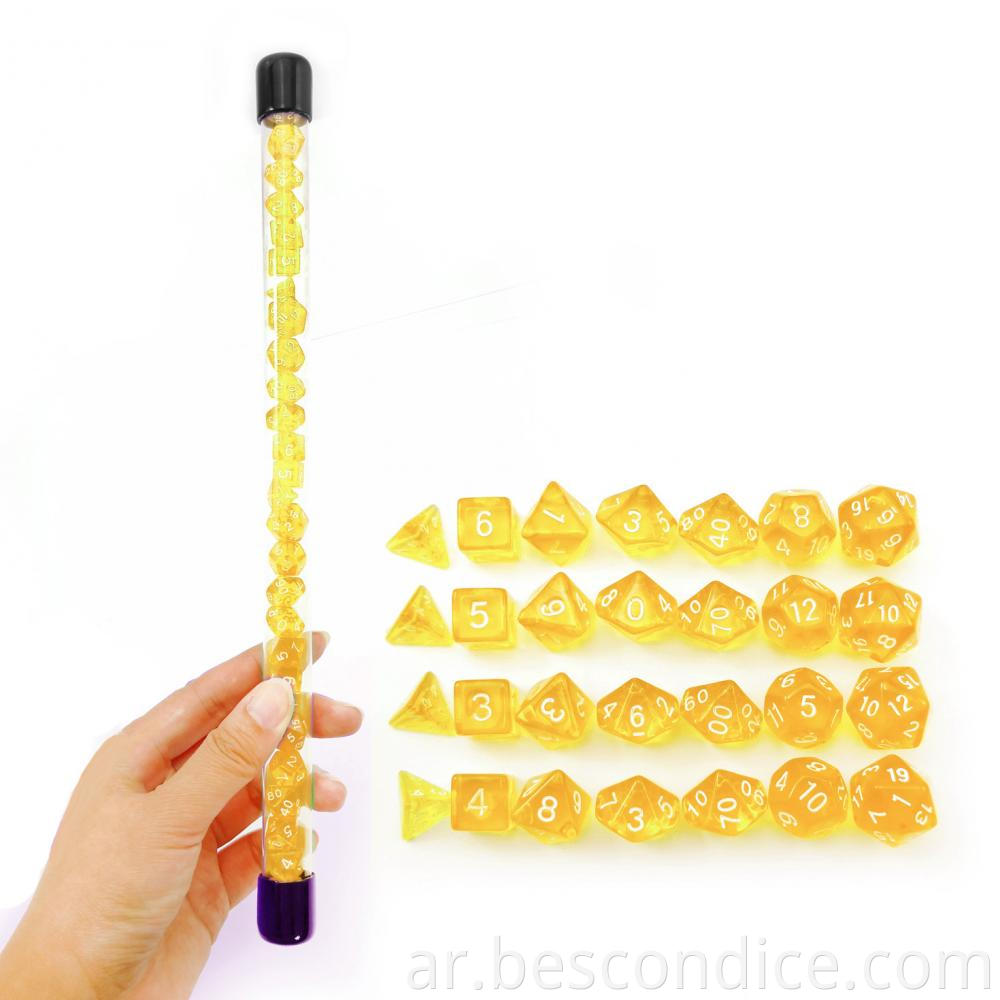 Mini Miniature Dice Set 28pcs Tube 1